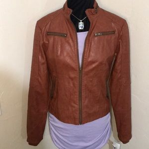 NWT!  Marilyn & Me ~ Vegan Leather Jacket!